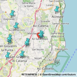 Mappa Circonvallazione Paolo Russo Basile, 95022 Aci Catena CT, Italia (2.84273)