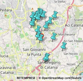 Mappa Centro Commerciale Le Zagare, 95037 San Giovanni La Punta CT, Italia (1.8335)