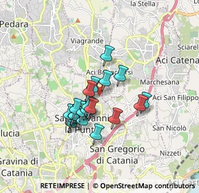 Mappa Montello, 95037 San Giovanni La Punta CT, Italia (1.4505)