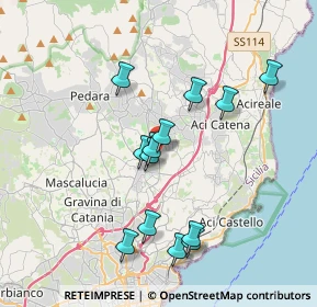 Mappa Centro Commerciale Le Zagare, 95037 San Giovanni La Punta CT, Italia (3.91308)