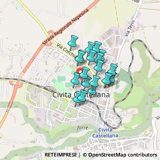 Mappa Via Martiri di Cefalonia, 01033 Civita Castellana VT, Italia (0.294)