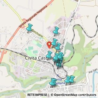Mappa Via Alcide De Gasperi, 01033 Civita Castellana VT, Italia (0.49824)