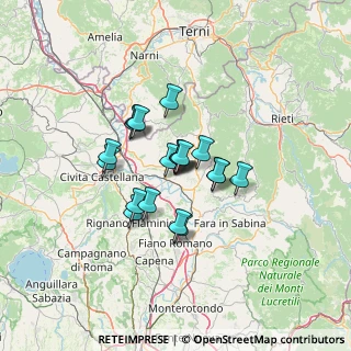 Mappa Via Camillo Benso Conte di Cavour, 02044 Forano RI, Italia (9.0965)