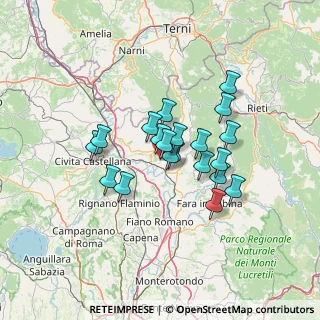 Mappa Via Camillo Benso Conte di Cavour, 02044 Forano RI, Italia (10.6315)