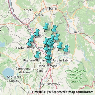 Mappa Via Camillo Benso Conte di Cavour, 02044 Forano RI, Italia (8.954)