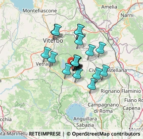 Mappa Via delle Cartiere, 01037 Ronciglione VT, Italia (8.6295)