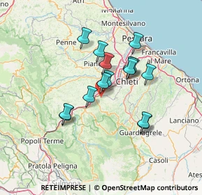 Mappa Via delle Industrie, 65025 Manoppello PE, Italia (11.536)