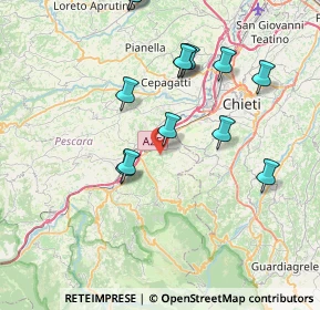 Mappa Via delle Industrie, 65025 Manoppello PE, Italia (8.35385)