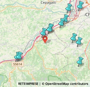 Mappa Via delle Industrie, 65025 Manoppello PE, Italia (4.9325)