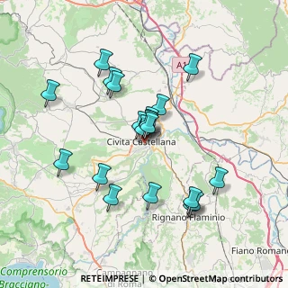 Mappa Via Carlo Alberto dalla Chiesa, 01033 Civita Castellana VT, Italia (6.8245)