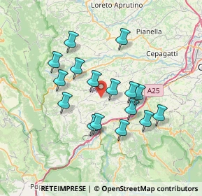 Mappa Via Sant'Antonio, 65020 Alanno PE, Italia (6.4925)