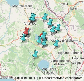 Mappa Via Testaccio di Sopra, 01037 Ronciglione VT, Italia (10.9395)