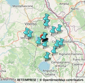 Mappa Via Testaccio di Sopra, 01037 Ronciglione VT, Italia (8.3275)