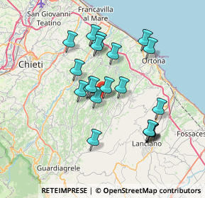 Mappa Via delle Piane, 66010 Canosa Sannita CH, Italia (6.647)