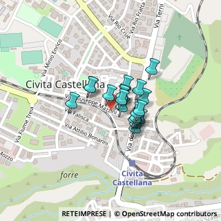 Mappa Via dei Ceramisti, 01033 Civita Castellana VT, Italia (0.1285)