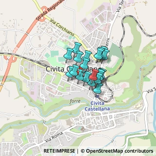 Mappa Via Falisca, 01033 Civita Castellana VT, Italia (0.2505)