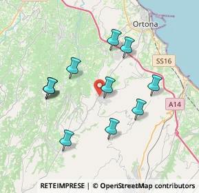 Mappa Villa Caldari snc, 66026 Ortona CH, Italia (3.70545)