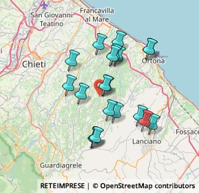 Mappa Via dei Molini, 66010 Canosa sannita CH, Italia (6.4615)