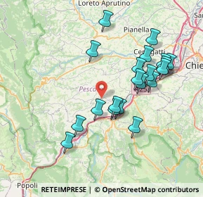 Mappa Via Gabriele d'Annunzio, 65020 Alanno PE, Italia (7.545)