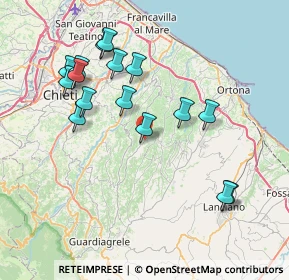 Mappa Via Piane, 66016 Guardiagrele CH, Italia (8.17)