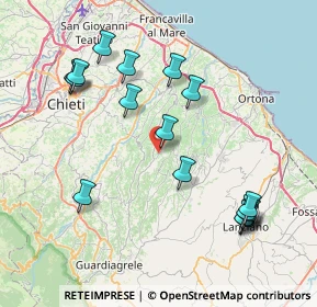 Mappa Via Piane, 66016 Guardiagrele CH, Italia (9.10294)