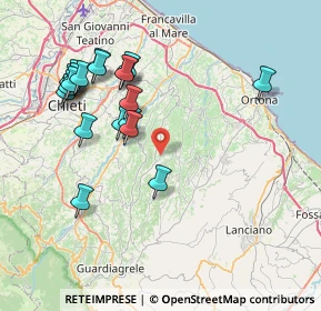 Mappa Via Piane, 66016 Guardiagrele CH, Italia (8.648)