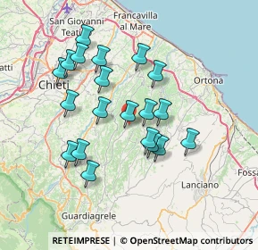 Mappa Via Piane, 66016 Guardiagrele CH, Italia (6.8405)