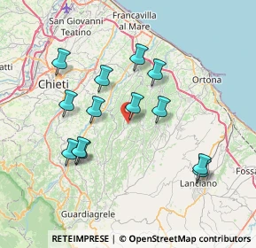 Mappa Via Piane, 66016 Guardiagrele CH, Italia (7.35538)