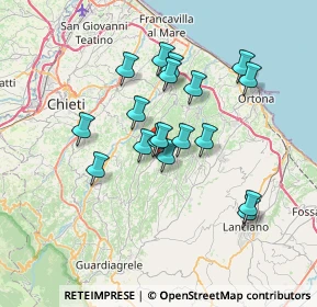 Mappa Via Piane, 66016 Guardiagrele CH, Italia (6.15944)