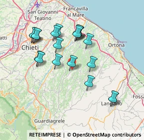 Mappa Via Piane, 66016 Guardiagrele CH, Italia (7.534)