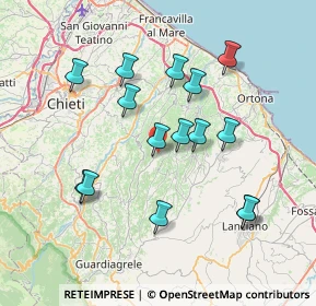 Mappa Via Piane, 66016 Guardiagrele CH, Italia (7.41933)