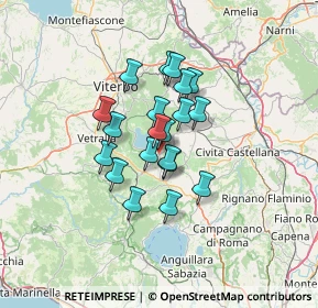 Mappa Strada Provinciale Cassia Cimina km 19, 01037 Ronciglione VT, Italia (9.749)