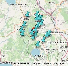 Mappa Strada Provinciale Cassia Cimina km 19, 01037 Ronciglione VT, Italia (9.748)