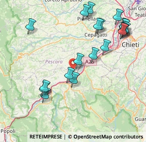 Mappa Via Aldo Moro, 65020 Alanno PE, Italia (9.8215)