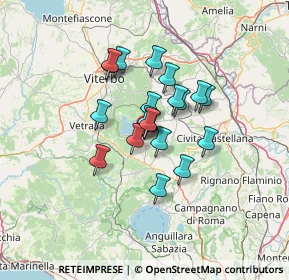 Mappa Via Dell' Ex Ospedale, 01037 Ronciglione VT, Italia (9.828)