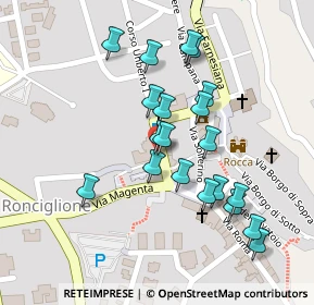 Mappa Via Dell' Ex Ospedale, 01037 Ronciglione VT, Italia (0.113)