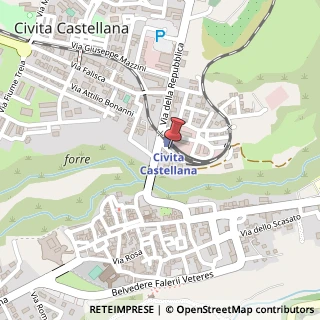 Mappa Via Renato Togni, 1, 01033 Civita Castellana, Viterbo (Lazio)