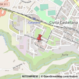 Mappa Via Rio Maggiore, 01033 Civita Castellana, Viterbo (Lazio)