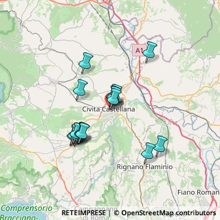 Mappa Via Don Giuseppe Morosini, 01033 Civita Castellana VT, Italia (6.56176)