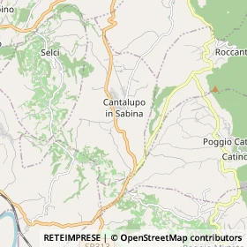 Mappa Cantalupo in Sabina