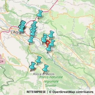 Mappa Via della Stazione, 67026 Poggio Picenze AQ, Italia (8.0665)