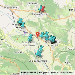 Mappa Via della Stazione, 67026 Poggio Picenze AQ, Italia (1.914)
