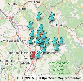 Mappa Via delle Vestali, 02047 Poggio Mirteto RI, Italia (10.06)