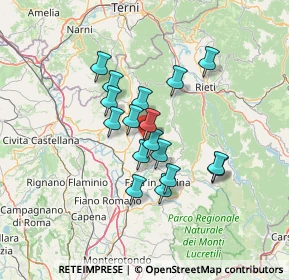 Mappa Via delle Vestali, 02047 Poggio Mirteto RI, Italia (10.98412)