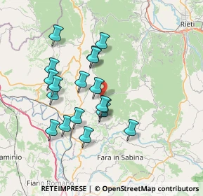 Mappa Via delle Vestali, 02047 Poggio Mirteto RI, Italia (6.79556)