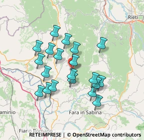 Mappa Via delle Vestali, 02047 Poggio Mirteto RI, Italia (6.543)