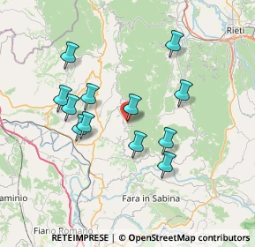 Mappa Via delle Vestali, 02047 Poggio Mirteto RI, Italia (6.8825)