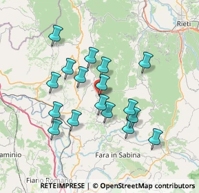 Mappa Via delle Vestali, 02047 Poggio Mirteto RI, Italia (6.70647)