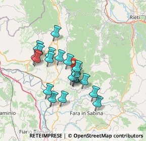 Mappa Via delle Vestali, 02047 Poggio Mirteto RI, Italia (6.242)