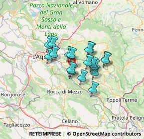 Mappa Strada Provinciale S. Demetrio Villa S. A., 67028 San Demetrio Ne' Vestini AQ, Italia (9.35833)